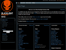 Tablet Screenshot of blacklight-wiki.perfectworld.com